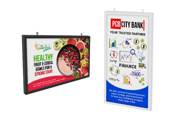 31.5 Inch Double-Sided Hanging Display